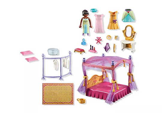 Playmobil Princess Magic - Βασιλικό Υπνοδωμάτιο Με Βεστιάριο 71847