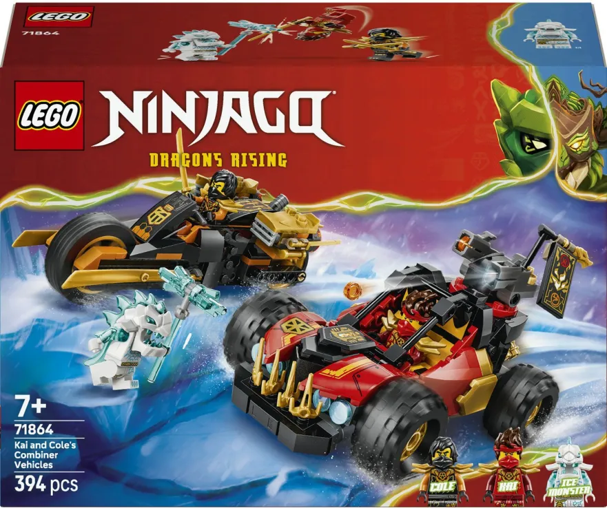 Lego Ninjago - Kai And Cole's Combiner Vehicles 71864