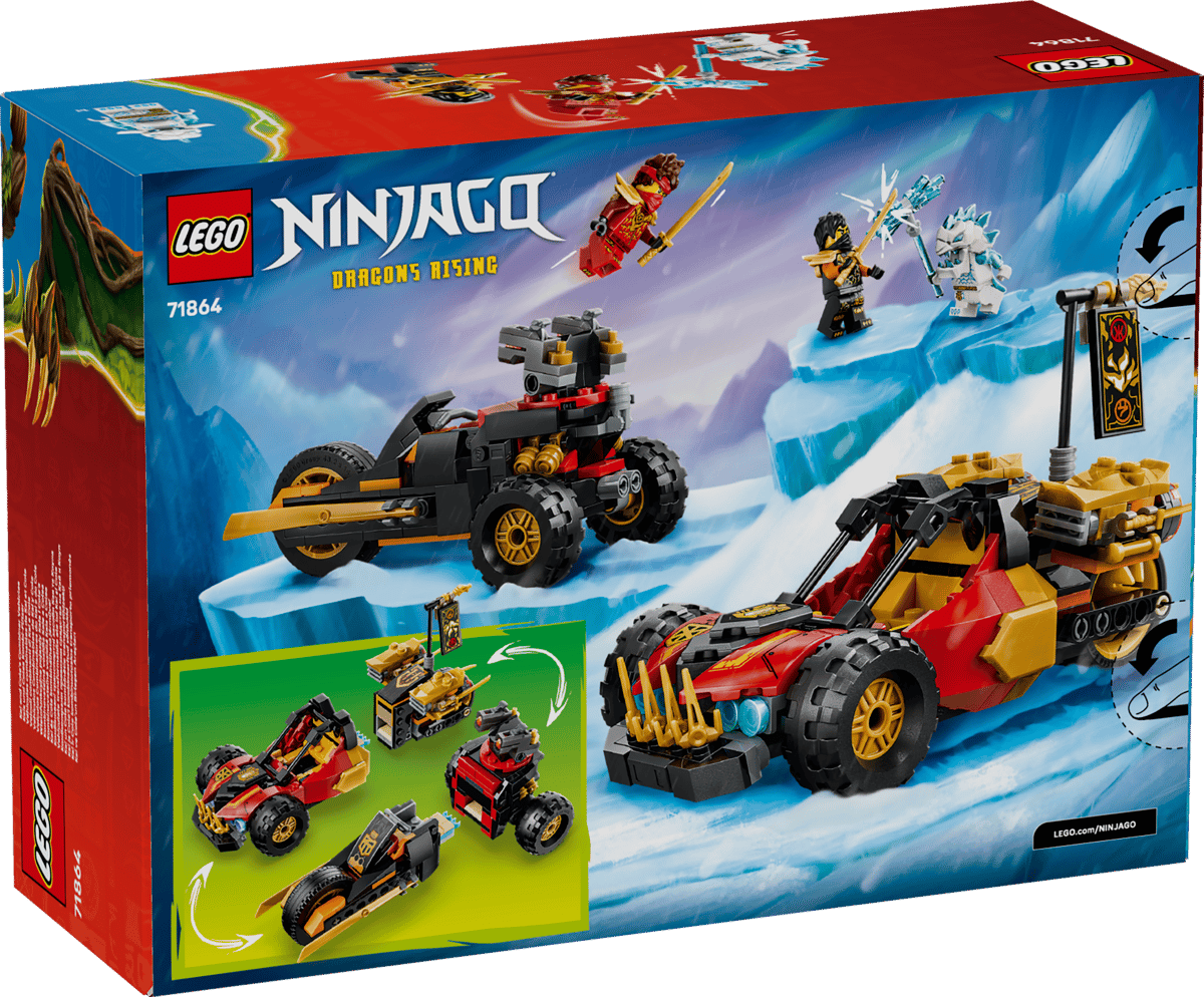 Lego Ninjago - Kai And Cole's Combiner Vehicles 71864