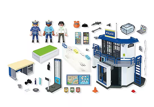 Playmobil City Action - Αστυνομικό Τμήμα Με Δωμάτιο Ερευνών 71874