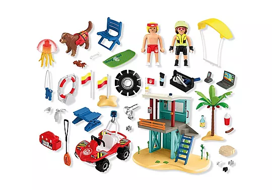 Playmobil My Life - Πύργος Ναυαγοσώστη Και Όχημα Παραλίας 71903