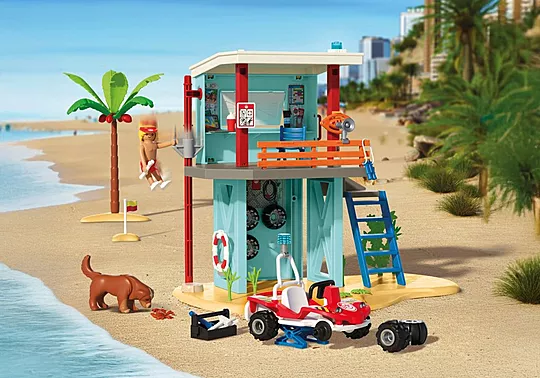 Playmobil My Life - Πύργος Ναυαγοσώστη Και Όχημα Παραλίας 71903