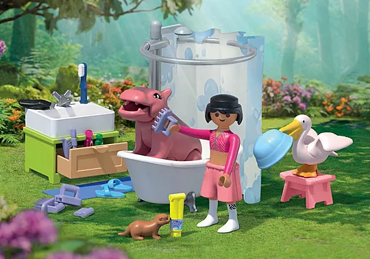 Playmobil Animals & Friends - Ώρα Για Μπάνιο 71950