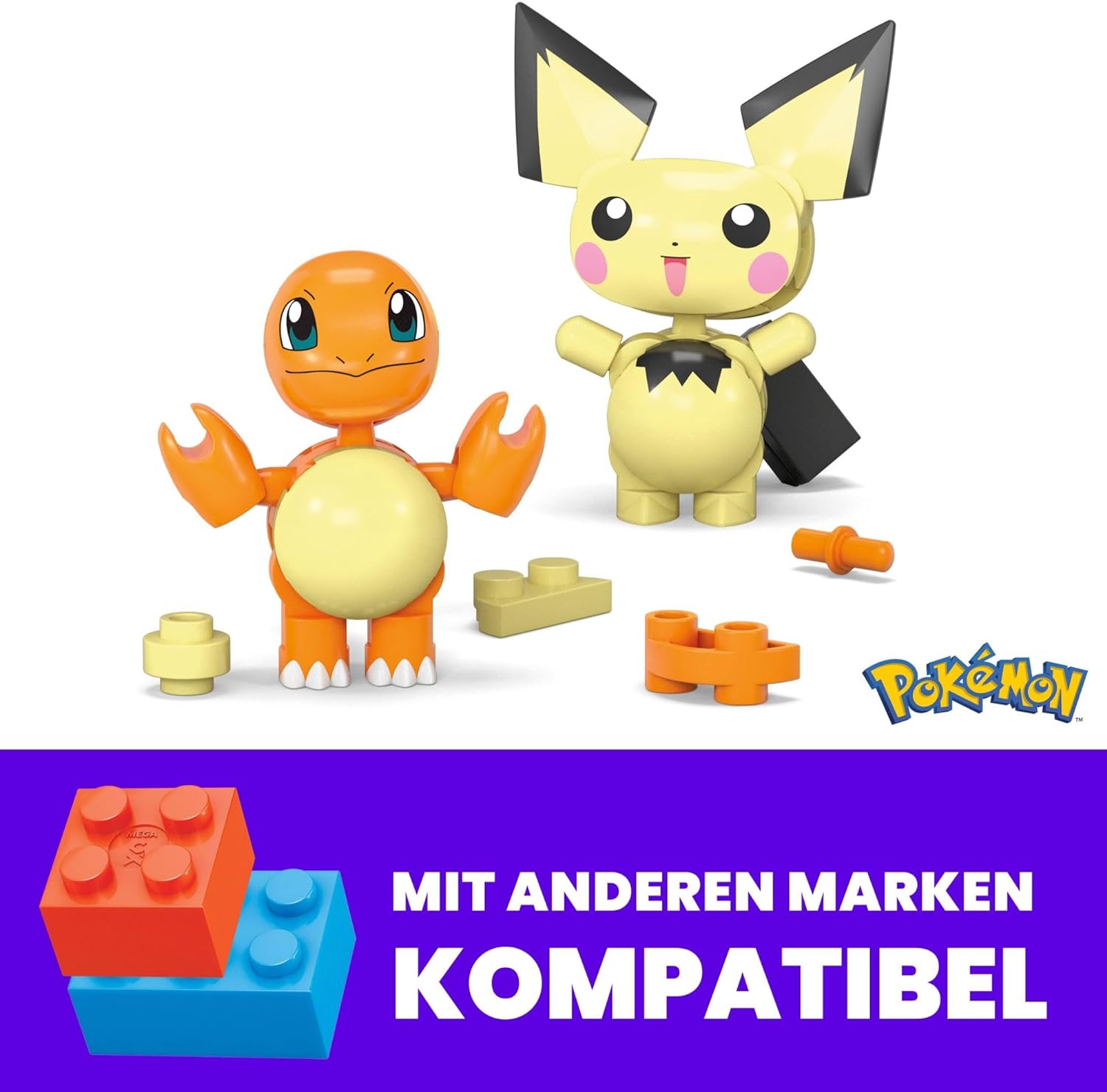 Mattel - Mega Pokemon , Mega Pokemon – Charmander & Pichu Σετ των δύο HXP13 (HXP11)