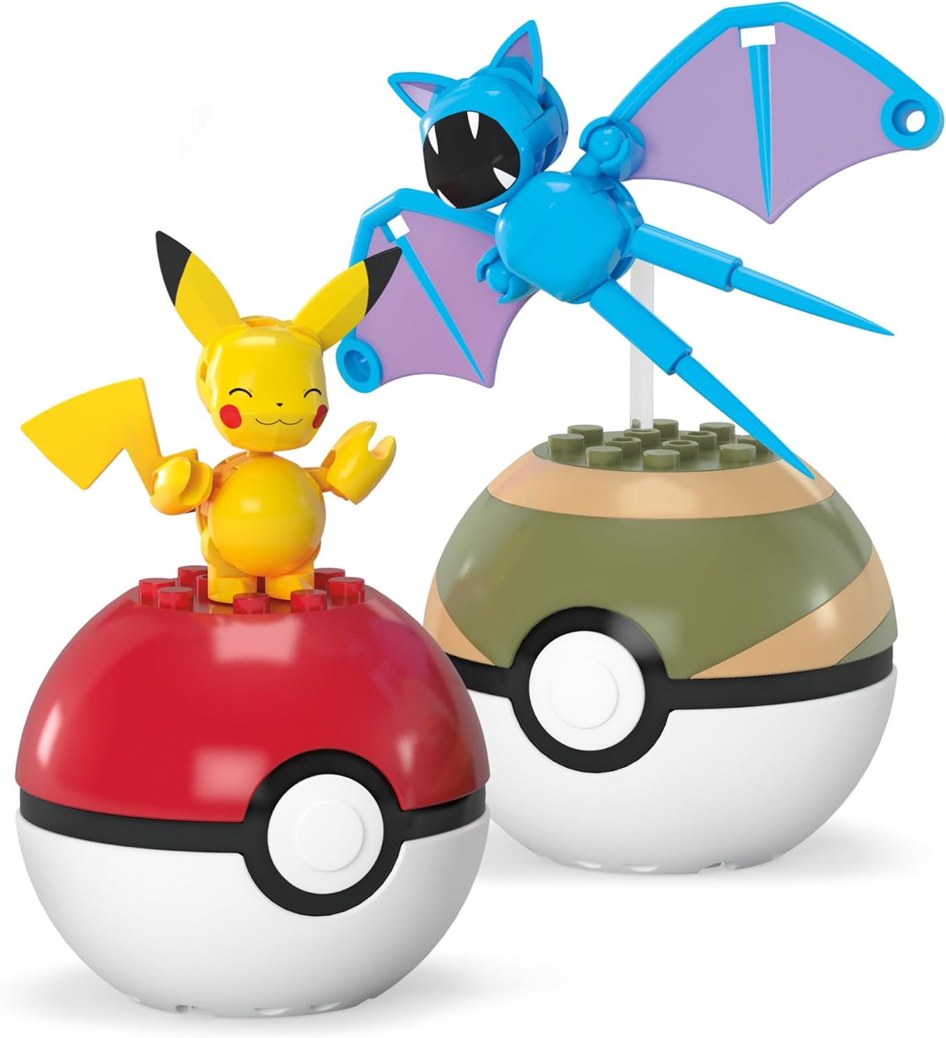 Mattel - Mega Pokemon , Pikachu and Zubat Pokeball Σετ των δύο HXP12 (HXP11)