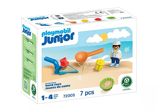 Playmobil Junior - Παιχνίδια Στην Άμμο με Τον Παγωτατζή 72005