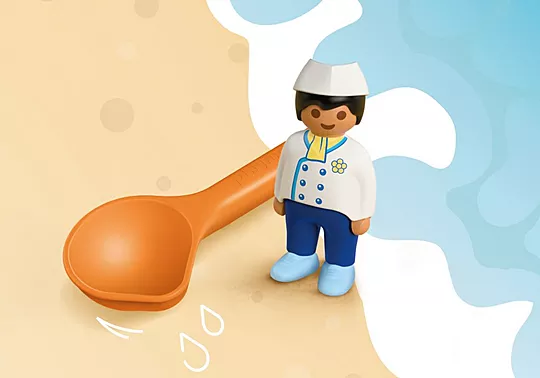 Playmobil Junior - Παιχνίδια Στην Άμμο με Τον Παγωτατζή 72005