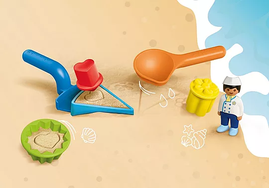 Playmobil Junior - Παιχνίδια Στην Άμμο με Τον Παγωτατζή 72005