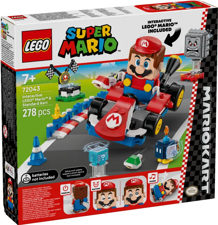 Lego Super Mario - Kart-Interactive Lego Mario & Standard Kart 72043