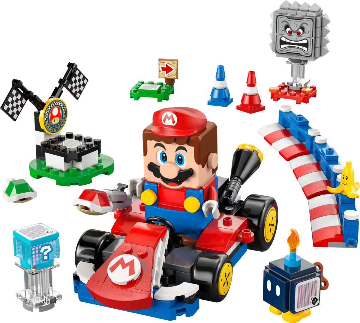 Lego Super Mario - Kart-Interactive Lego Mario & Standard Kart 72043