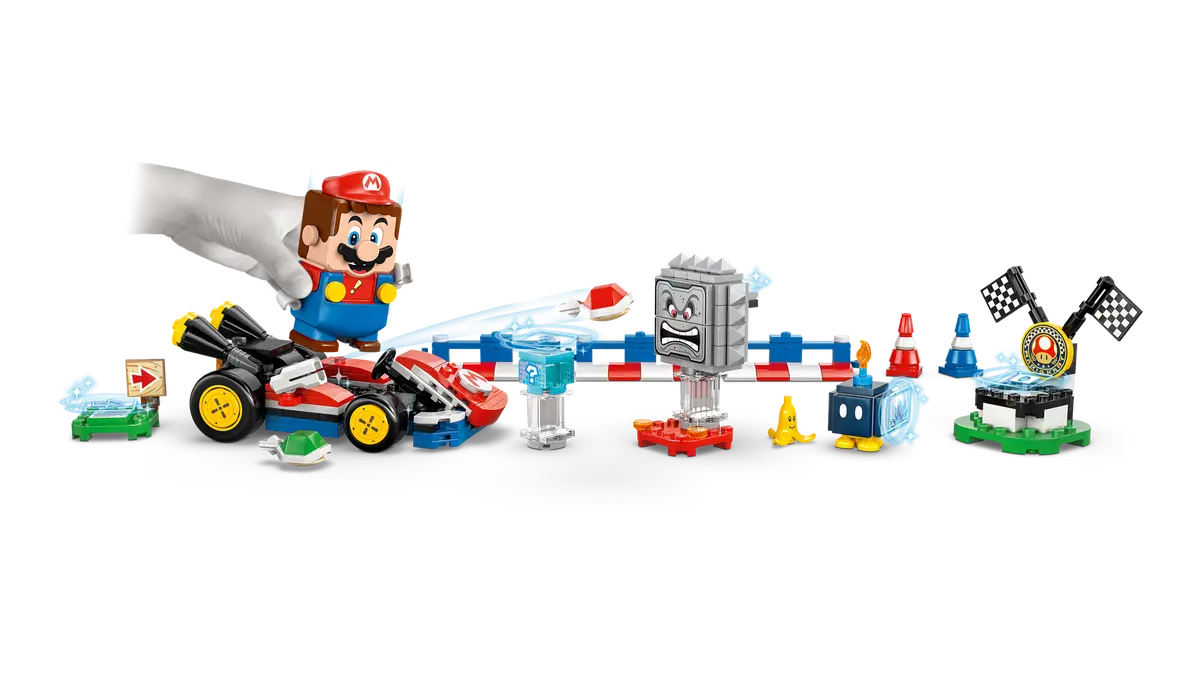 Lego Super Mario - Kart-Interactive Lego Mario & Standard Kart 72043