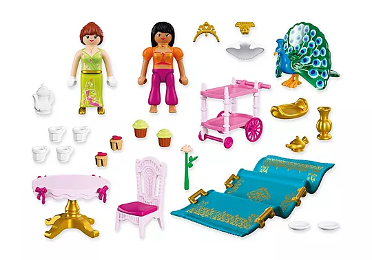 Playmobil Princess Magic - Βασιλική Τραπεζαρία Και Πριγκίπισσα Με Μαγικό Χαλί 72054