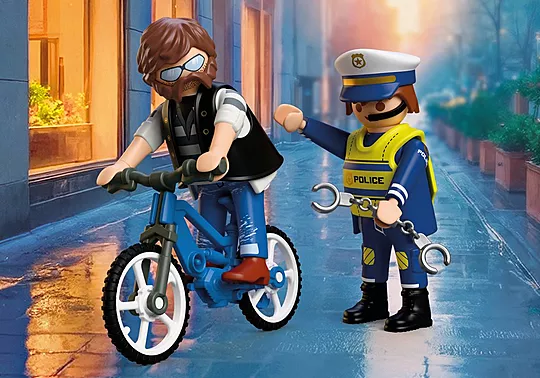 Playmobil City Action - Αστυνομικός Και Κλέφτης Ποδηλάτων 72076