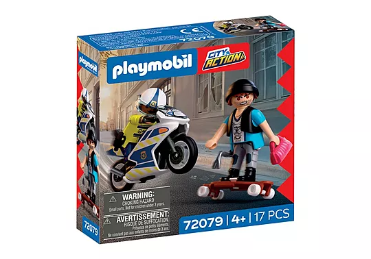 Playmobil City Action - Αστυνομική Καταδίωξη Με Μοτοσικλέτα 72079