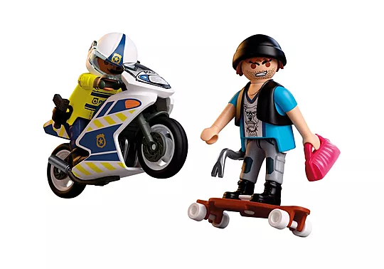 Playmobil City Action - Αστυνομική Καταδίωξη Με Μοτοσικλέτα 72079