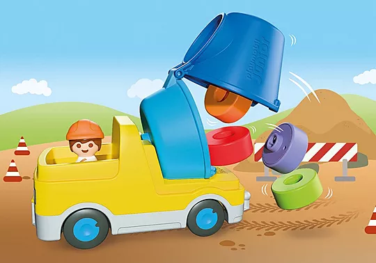Playmobil Junior - Μπετονιέρα Με Εργάτη 72083