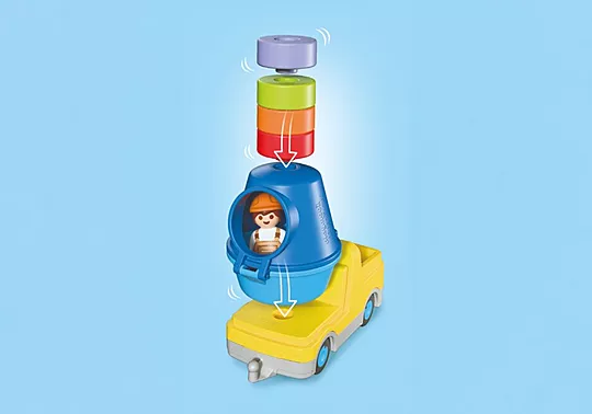 Playmobil Junior - Μπετονιέρα Με Εργάτη 72083