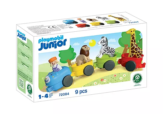 Playmobil Junior - Τρένο Με Ζωάκια 72084