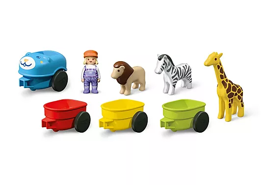 Playmobil Junior - Τρένο Με Ζωάκια 72084