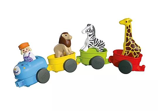 Playmobil Junior - Τρένο Με Ζωάκια 72084
