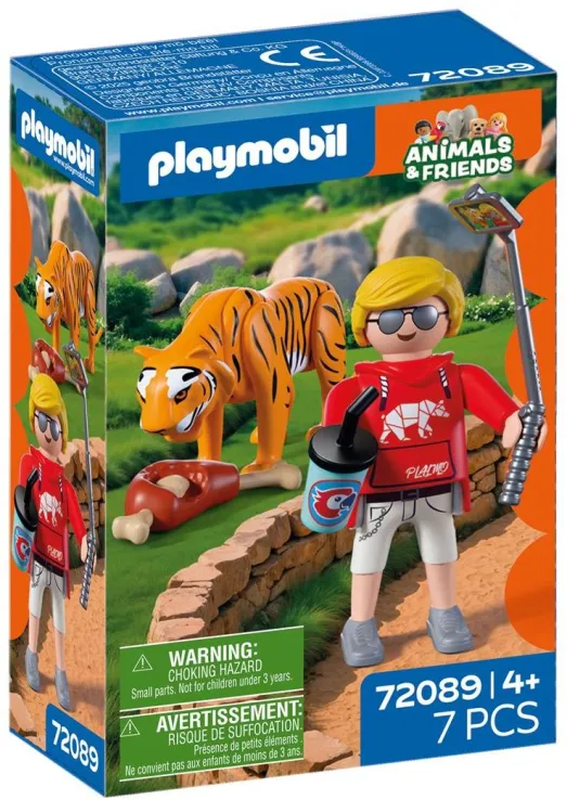 Playmobil Animals & Friends - Τίγρης Και Επισκέπτης Πάρκου 72089