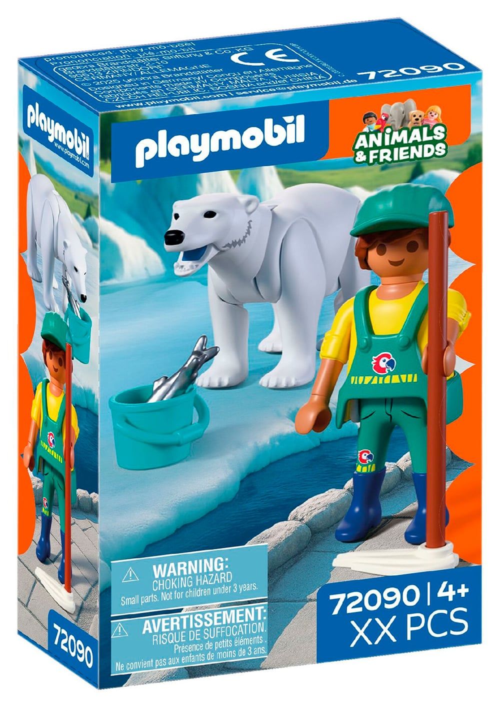 Playmobil Animals & Friends - Πολική Αρκούδα Και Φροντιστής 72090