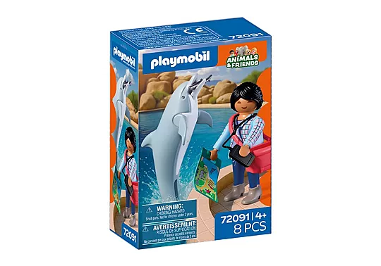 Playmobil Animals & Friends - Δελφίνι Και Επισκέπτης Πάρκου 72091