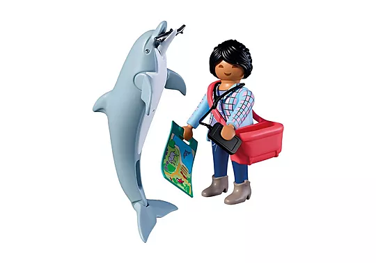 Playmobil Animals & Friends - Δελφίνι Και Επισκέπτης Πάρκου 72091