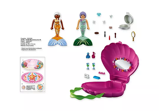 Playmobil Fantasy & Magic - Τσάντα-Κοχύλι Σαλόνι Ομορφιάς 72105