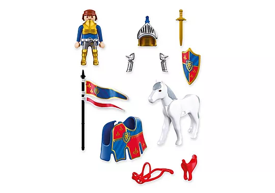 Playmobil Knights - Αρχηγός Λεοντόκαρδων Ιπποτών Με Άλογο 72119