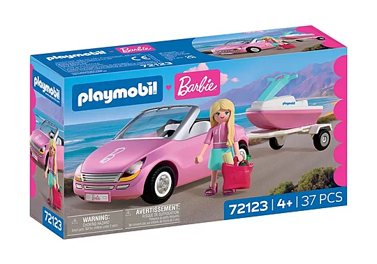 Playmobil Barbie - Κάμπριο Με Θαλάσσιο Jet 72123