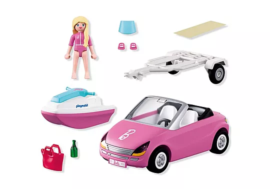 Playmobil Barbie - Κάμπριο Με Θαλάσσιο Jet 72123