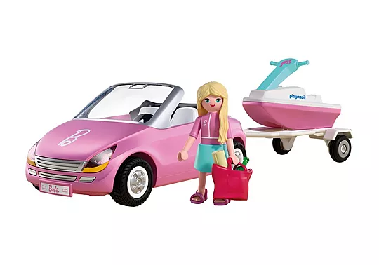 Playmobil Barbie - Κάμπριο Με Θαλάσσιο Jet 72123