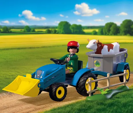 Playmobil Country - Μικρό Τρακτέρ Με Χορτοσυλλέκτη 72163