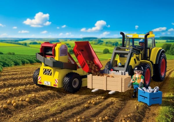 Playmobil Country - Μεγάλο Τρακτέρ Με Πατατοεξαγωγέα 72161