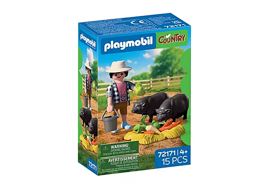 Playmobil Country - Αγρότης Με Βιετναμέζικα Γουρουνάκια 72171