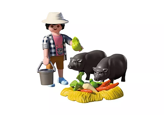 Playmobil Country - Αγρότης Με Βιετναμέζικα Γουρουνάκια 72171