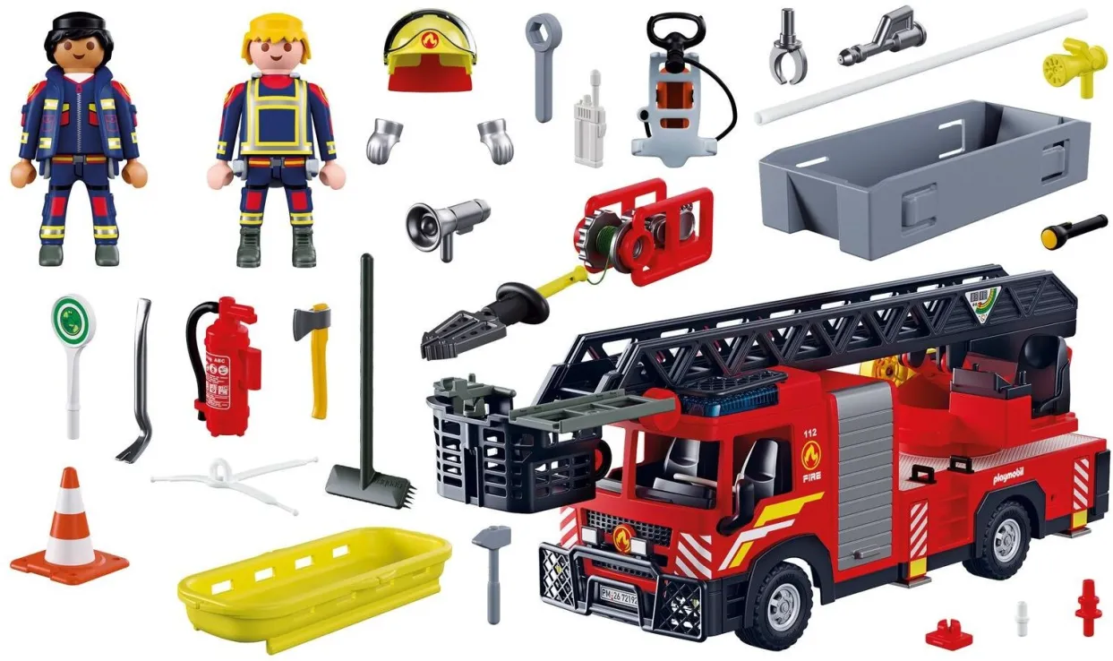 Playmobil City Action - Πυροσβεστικό Όχημα Με Σκάλα & Καλάθι 72192