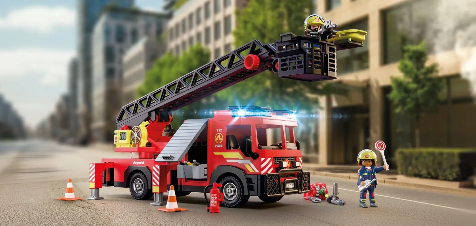 Playmobil City Action - Πυροσβεστικό Όχημα Με Σκάλα & Καλάθι 72192