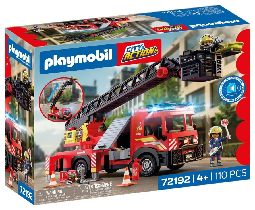 Playmobil City Action - Πυροσβεστικό Όχημα Με Σκάλα & Καλάθι 72192