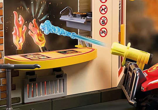 Playmobil City Action - Επιχείρηση Κατάσβεσης Στην Καντίνα Χάμπουργκερ 72195