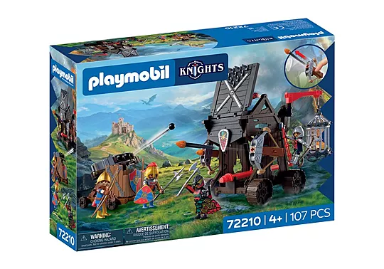 Playmobil Knights - Πολιορκητικός Πύργος Ιπποτών Δράκου 72210