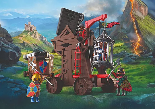 Playmobil Knights - Πολιορκητικός Πύργος Ιπποτών Δράκου 72210