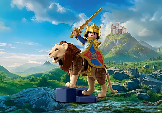 Playmobil Knights - Χρυσός Ιππότης Με Λιοντάρι 72212