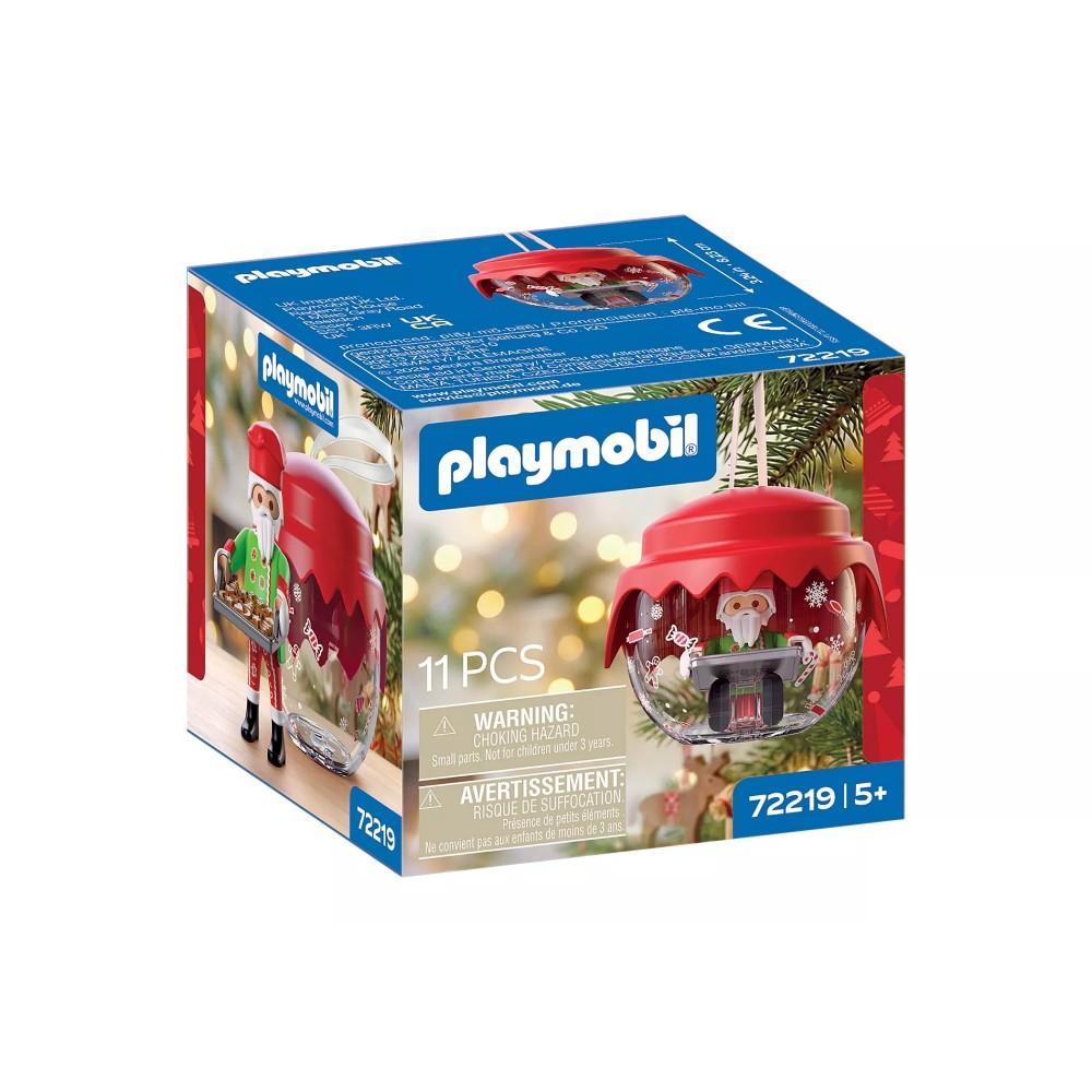 Playmobil Christmas - Χριστουγεννιάτικη Μπάλα, Αϊ-Βασίλης Φούρναρης 72219
