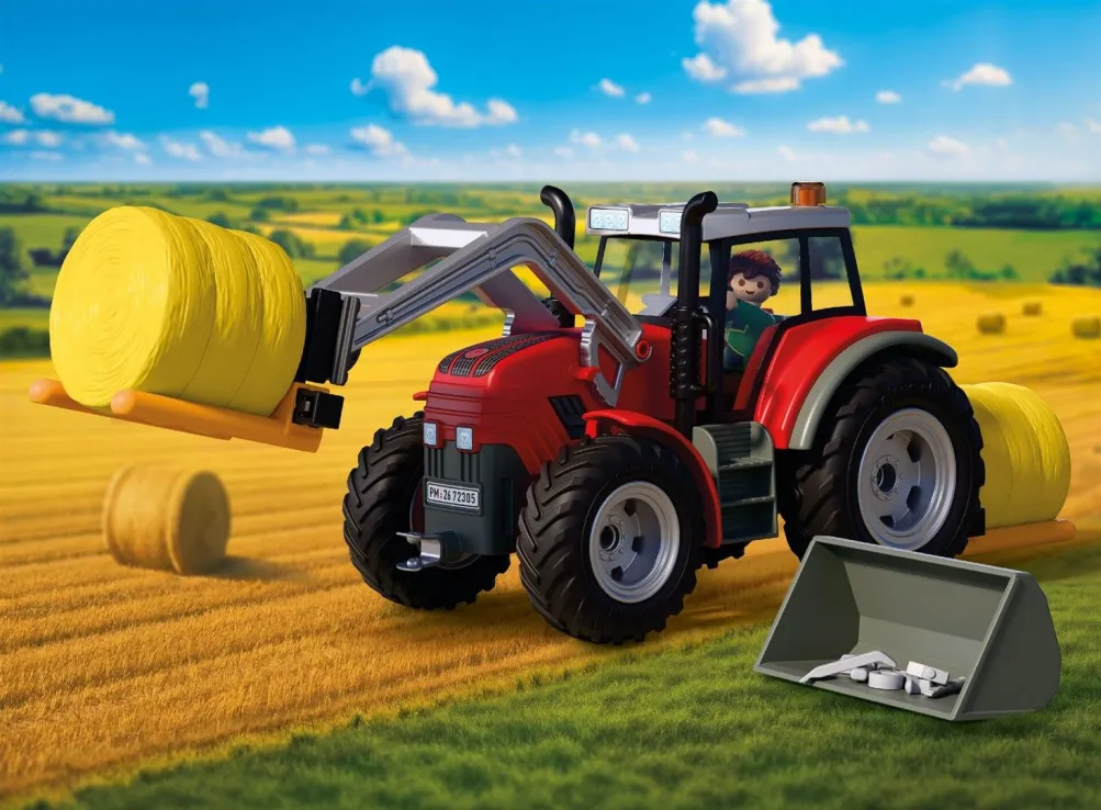 Playmobil Country - Μεγάλο Τρακτέρ Με Μπάλες Σανού 72305