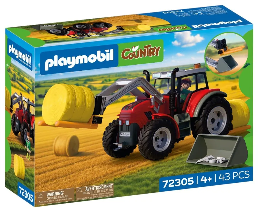 Playmobil Country - Μεγάλο Τρακτέρ Με Μπάλες Σανού 72305