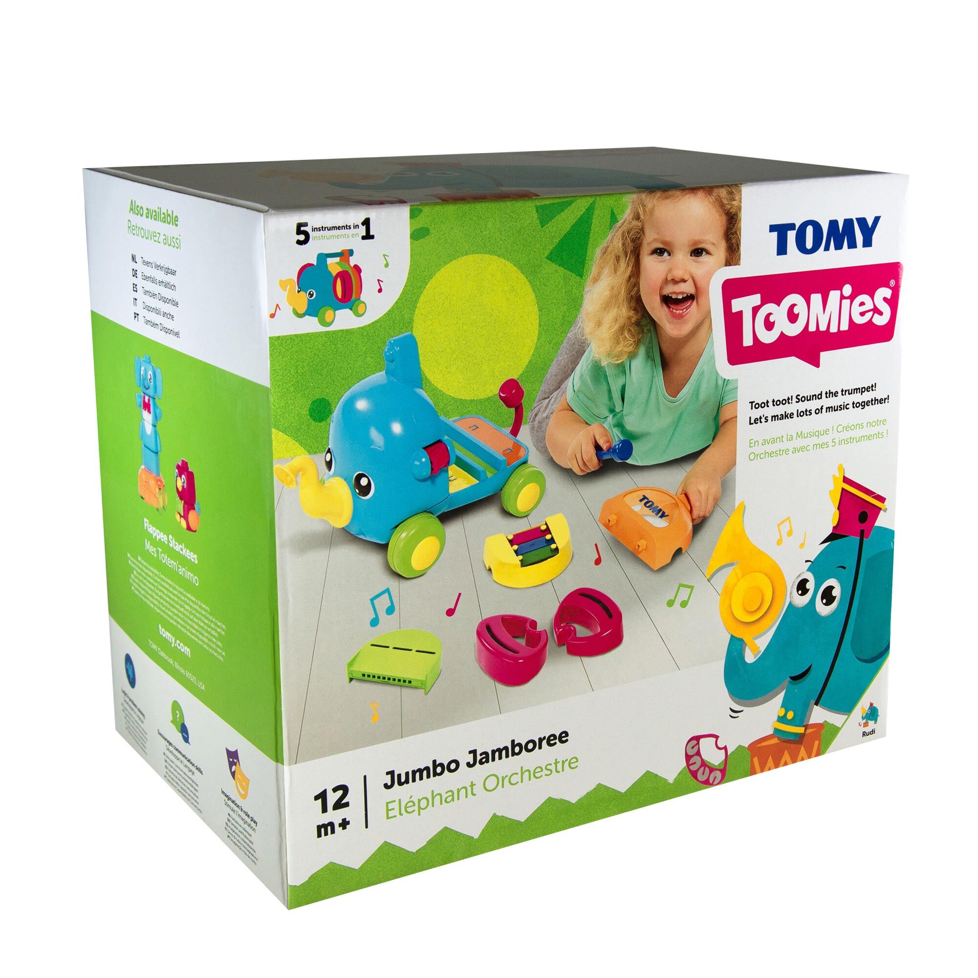 Tomy Toomies - Βρεφικό Μουσικό Παιχνίδι Ελεφαντούλης 72377
