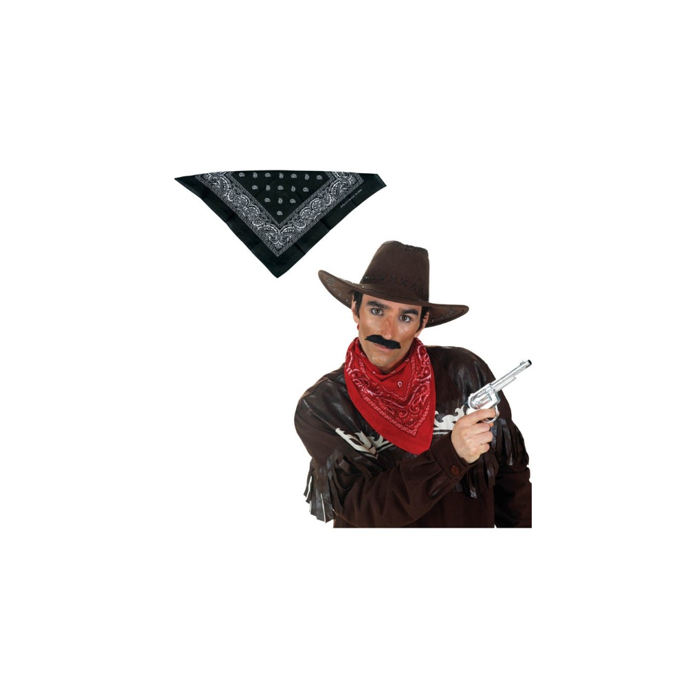 Funny Fashion - Μπαντάνα - Μαντήλι Λαχούρι Μαύρο 73546