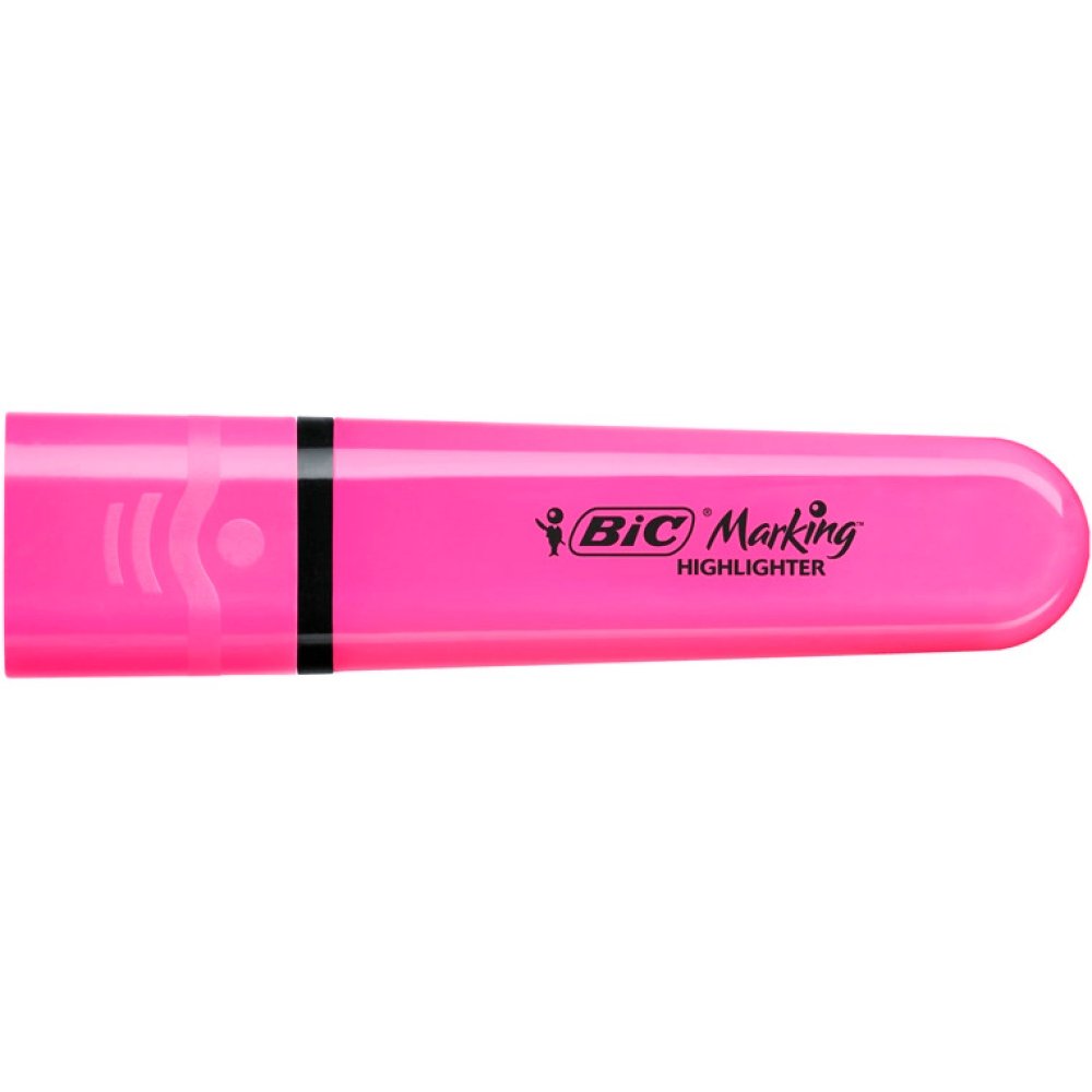 Bic - Μαρκαδόρος Υπογράμμισης, Highlighter Flat Ροζ 73746
